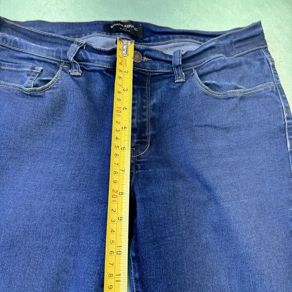Banana Republic Skinny Fit Jeans Womens 30/10P Dark Wash Petite Denim EUC